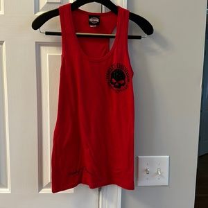 Harley Davidson racer back Tank- RED size Small